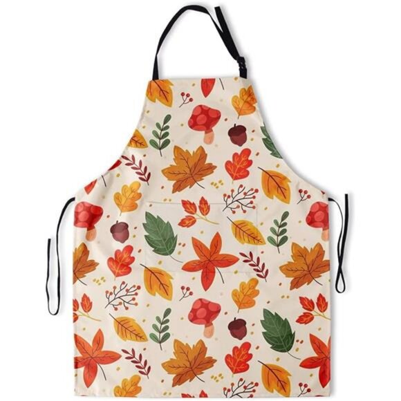 Giwawa Apron Unisex Resistant 33 x 28 inches with 2 Pockets Cooking‎ Kitchen - Picture 8 of 8